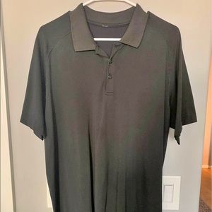 Mens black LuluLemon polo